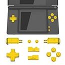 eXtremeRate Chrome Gold Replacement Full Set Buttons for Nintendo DS Lite Handheld Console, Custom D-pad A B X Y Start Select R L Power Volume Keys for Nintendo DS Lite NDSL - Console NOT Included