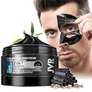 JVR Blackhead Remover Mask for Men&Women,Bamboo Charcoal Peel Off Black Mask,Purifying and Deep Cleansing for All Skin Types 4.23 OZ