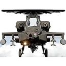 SS11088 Military Apache Attack Helicopter Chopper Stand in Cardboard Cutout Standup Standee