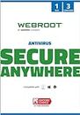 Webroot Internet Security with Antivirus Protection Software | 3 Device | 1 Year Subscription | PC/Mac CD with Keycard