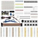 AITRIP New Electronics Basic Kit w/Power Supply Module, 400 Points Solderless Breadboard, Jumper Wire, LED,Resistor,Compatible with Arduino, Raspberry Pi, STM32