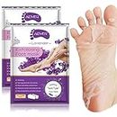 IDUCEN Foot Mask 2 Pack, Foot Peel Mask Callus Remover, Exfoliating Peeling Calluses Dead Skin, Callus Remover Foot Mask, Baby Soft Smooth Touch Feet-Men Women Exfoliating Foot Mask (Lavender)