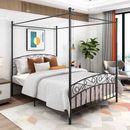 Alcott Hill® Classic Mccomas Metal Bed Frame Queen Size Metal in Black | 75.6 H x 59.84 W x 83.46 D in | Wayfair 9790E08A6BA04BB0AAD5D914905CE6D1