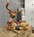 Kringle Express iluminado reno en reposo decoración navideña