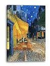 Printed Paintings Impression sur Toile (60x80cm): Vincent Van Gogh - Café de Nuit/Nuit au Café