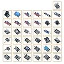 Electronic Spices 37 in 1 Sensor Kit All Type Ultimate Sensor Module Kit Compatible with Arduino DIY Projects, Robotics Science Project