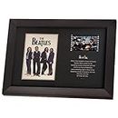 veratwo The Beatles Decor - Signed Beatles Poster Framed Gifts with 1x 35mm Film Display,Beatles Let It Be lyric Decoration,Cool Memorabilia Gifts for Beatles Fans 8x6 Inches