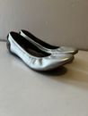 B. MAKOWSKY Women’s Size 10 Shoes Flats Ballet Slip Ons Silver