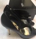 Sebastian Womens Shoe...size 37... Made In Italy.... Gold Heel