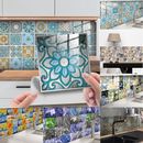 24 Tile Stickers Kitchen Bathroom Splashback Backsplash Peel and Stick Tiles Set