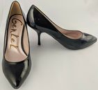 Genkek Chloe Women's High Heel Shoes Office Gloss Black Size 35 (4 AUS) 8cm Heel