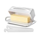 Butter Dish with Lid and Toster Tongs, Kitchen Butter Keeper, Butter Container