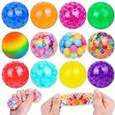 DULEFUN Stress Balls 12pcs Squishy Balls for Adults Stress Relief Squeeze Fidget Balls Set for Party Favors Gifts