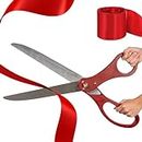 Red Ribbon Cutting Ceremony Kit – 25" Giant Scissors for Ribbon Cutting Ceremony Kit Giant Ribbon Cutting Giant Scissors Ceremony with Red Ribbon Grand Opening Ribbon and Scissors for Special Events