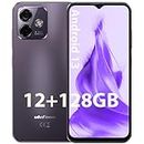 Unlocked Cell Phones Canada, Ulefone Note 16 Pro(12+128GB) Unlocked Smartphone, Android 13, 50MP Dual Cameras, 4400mAh, 6.52-inch Screen, Ultra Thin & Light, OTG/Reverse Charge, 4G LTE Phones (Purple)
