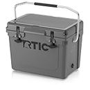 RTIC 20 QT Ultra-Tough Cooler Hard Insulated Portable Ice Chest Box for Beach, Drink, Beverage, Camping, Picnic, Fishing, Boat, Barbecue, Dark Grey
