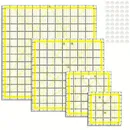 4-teiliges Set Quilt füße quadratisches Acryl lineal Quilts chablone 50 Stück mit rutsch festem