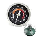 Upgraded Thermometer Replacement for Big Green Egg Grills, HD 3.3” Large Dial & Waterproof Temperature Gauge for BGE Accessories, Dome Lid Thermostat Made of Stainless Steel for Long Time Use