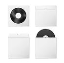 Blank CD DVD Paper Cover White with Free Two PC's Branded Blank DVD (Pack of 100 pcs)