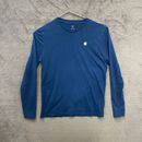 Apple Store Employee Staff Issue Long Sleeve Logo T Shirt Blue Size XS