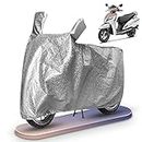 FABTEC Waterproof Scooty Body Cover Compatible for Honda Activa 125, A1 (Metallic Silver)