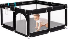 BRIAN & DANY Baby Playpen, 128x 128 cm Playpen para bebés, seguridad resistente