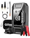 Gillaway Q11 4000A Car Jump Starter with Air Compressor 150PSI, Portable Car Battery Jump Starter Battery Pack (10 L Gas/8.0L Diesel), Car Battery Charger Jump Starter, LED Light, Power Bank, QC 3.0