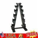 Dumbbell Rack A-Frame Weight Storage Store 5 Pairs Hex Compact Durable 200 Lb