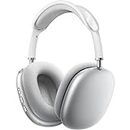 Headphones Over-Ear Headphones 42 Hours of Listening Time Volume Control, Headphones for iPhone/Android/Samsung - Silver