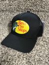 Bass Pro Shops Hat Logo Mesh Fishing Hunting Trucker Cap Snapback BLACK