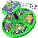 Flooyes Dinosaur Sit and Spin, 360° Sit n Spin, Toddler Toy Age 1 2 3 with LED & Music, Birthday Gift for Boy Girl 18 Months +, Toddler