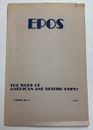 EPOS The Work of American and British Poets (Paperback 1971)