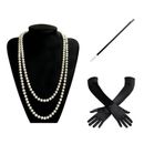 Halloween Christmas Party Clothing Accessories Necklace Long Gloves Holder