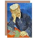 Vincent Van Gogh Dr Paul Gachet Fine Art Greeting Card Plus Envelope Blank Inside