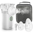 Portable Nebuliser Machine for Adults and Kids,Handheld Steam Inhaler for Home Use Only, Cool Mist Atomizer with Storage Bag, Ultra-Quiet and Efficient Atomization