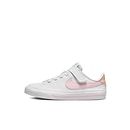 Nike Court Legacy, Little Kids' Shoe, White/Pink Foam-Sesame-Honeydew, 31 EU
