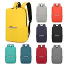 Solid Color Small Backpack Waterproof Book Bags Casual School Bags  Teenagers