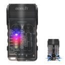 BORUIT Keychain Flashlight V20 Built-in Battery Mini Torch Rechargeable -C