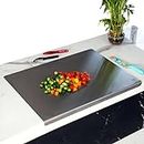 OrganizeMee Stainless Steel Worktop Platform kitchen cutting board Board for Vegetables Fruits Healthy Safe Durable, Countertop Size 42 cm x 32 CM (Platform Medium)