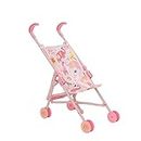 BabyBoo Single Stroller | Toy Dolls Buggy | Baby Doll Pushchair | Childrens Baby Doll Stroller Toy Umbrella Fold Stroller | Role Play Toy Dolls Buggy Pushchair | Ages 2+ (Pink Jungle)