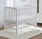 Kinder Valley Sydney Baby Compact Cot White with Mattress Included, 3 Adjustable Height Positions & Water Resistant Cover | Space Saver Cot
