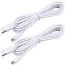 [2 Pack] Akwox 3M/10FT USB Charger Power Cable for 3DS XL, 3DS, DSi XL, DSi, New 3DS XL