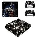 Elton Batman Black Theme 3M Skin Sticker Cover for PS4 Slim Console and Controllers