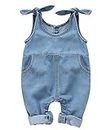 LAPA Baby Boy Girls Outfit Infant Denim Romper Jumpsuit Newborn Jeans Overalls