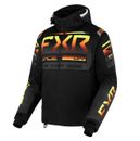 FXR Mens RRX Snowmobile Jacket Waterproof Thermal Winter Black/Charcoal/Inferno