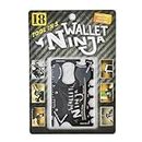 Gadget Hero's Alloy Steel Wallet Ninja 18-In-1 Survival Tool Kit Multifunction Useful & Credit Card Style, Bottle Opener