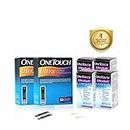 OneTouch Ultra Test Strips | Pack of 100 Test Strips with 100 OneTouch Ultrasoft Lancets | Glucometer Testing Strips | For use with OneTouch Ultra 2 Glucometer & OneTouch Ultra Easy Glucometer