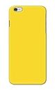 PRINTFIDAA� Printed Hard Back Cover Case for Apple iPhone 6 | iPhone 6S Back Cover (Plain Yellow) -2109