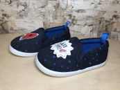 NEW Infant/Toddler Boys Size 5 Navy Blue Spaceship Casual Slip On