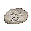 Personalization Universe Memorial Garden Stone - Outdoor Stepping Stones for Garden Decor, Loved Ones Memorial - Engraved Personalized Garden Stones, Celebration of Life, in Our Heart